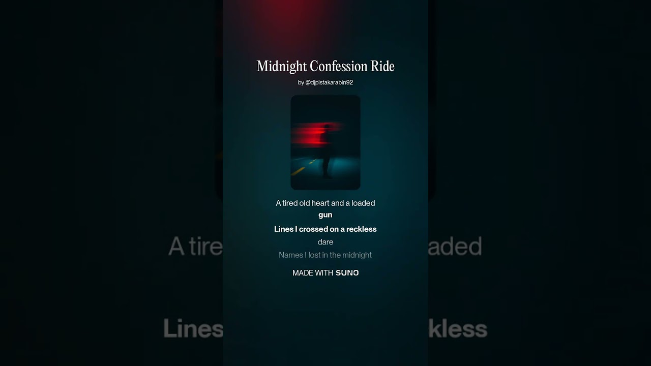 Midnight Confession Ride - Dark Bike Blues