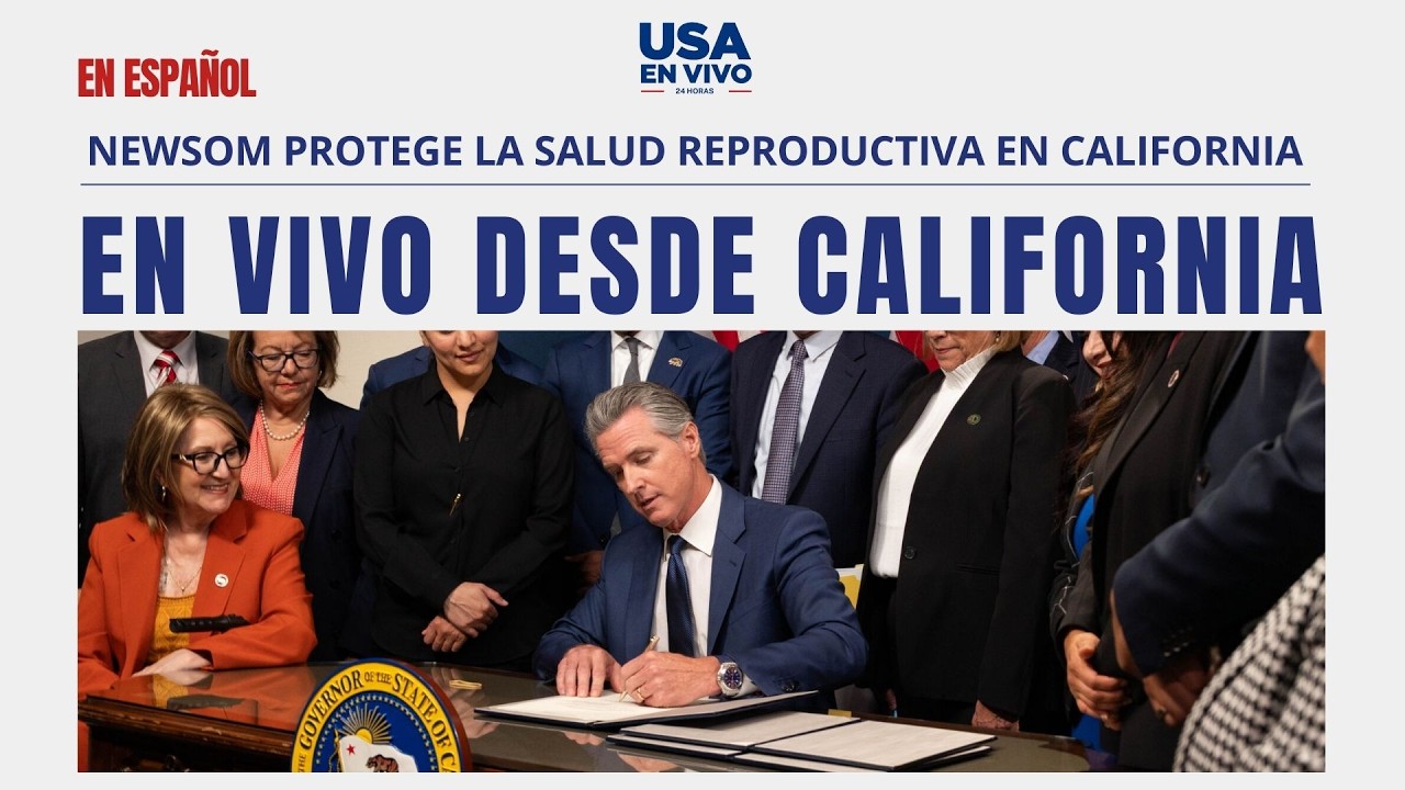EN VIVO Gavin Newsom responde: Ley de emergencia para proteger la salud reproductiva | USA EN VIVO 🔴