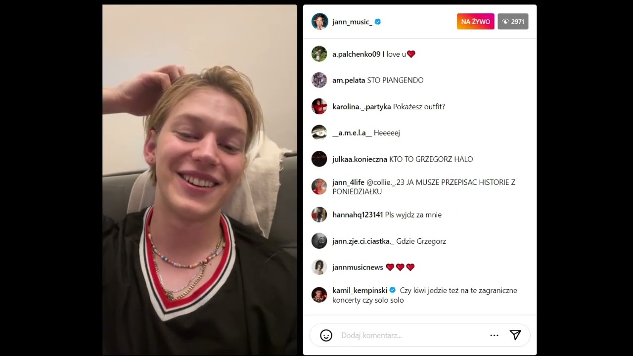 Jann live instagram CAŁOŚĆ - 21.09.2023