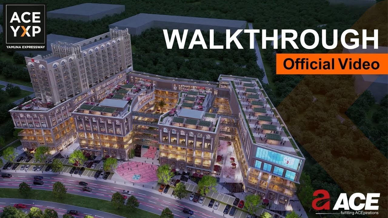 Commercial Property in Noida | ACE YXP - Retail Shops & Studio Apartments Tour