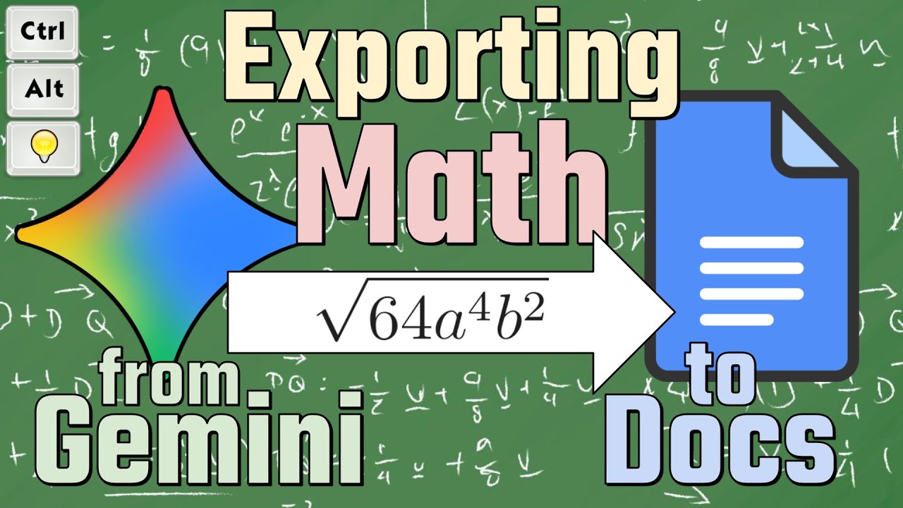 Экспорт математических выражений из Gemini в Google Docs