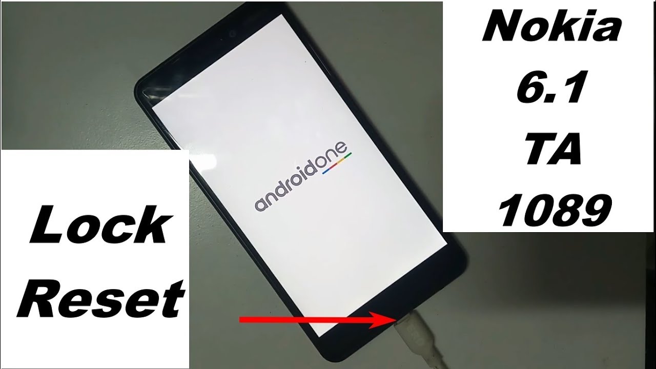 Nokia 6.1 TA 1089 Hard Reset And Pattern Lock Remove Easy