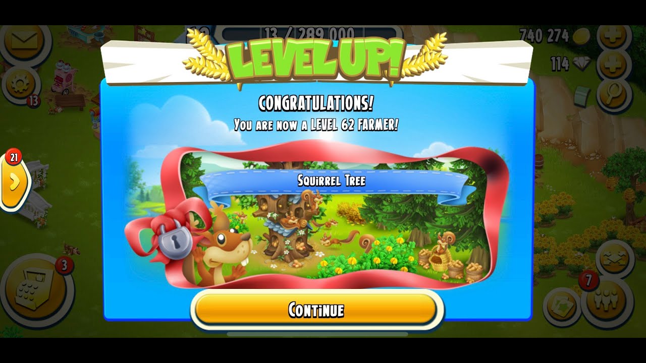 Hay Day Level Up 63 | Unlocking Squirrel & New Animal In Sanctuary