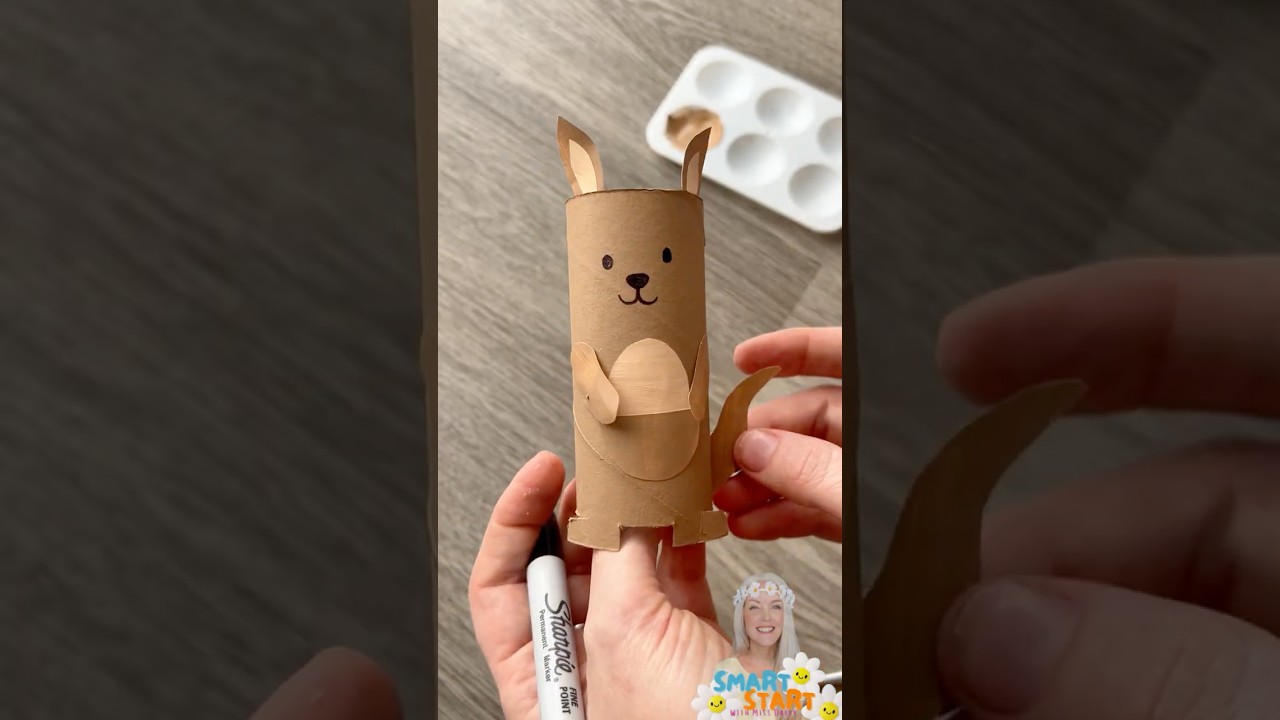 Toilet Roll Kangaroo Craft | Easy Australian Animal Craft for Preschoolers