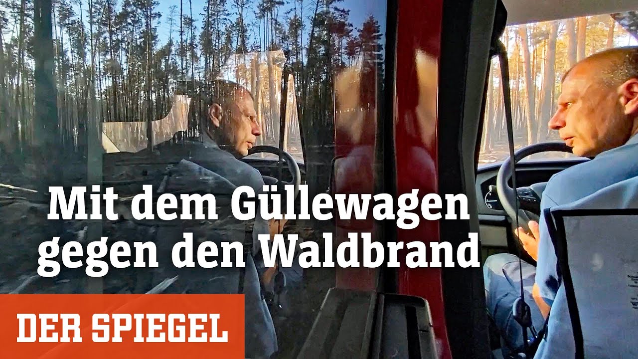 Einsatzfahrt mit der Brandenburger Feuerwehr: Mit dem Güllewagen gegen den Waldbrand | DER SPIEGEL