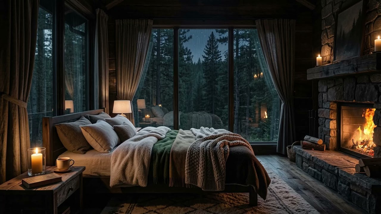 Peaceful Forest Rain and Calm Piano Music for Stress Relief and Deep Relaxing Sleep