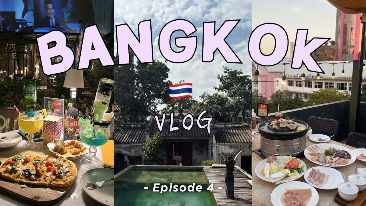 sub) 방콕여행 vlog#4 | 귀여운 거 좋아하면 여기! 쌈펭 시장 코스 추천🛍️ (200년 고택 사진 스팟•80년대 바이브 루프탑•태국 로컬 브랜드 향수 추천•루프탑 무카타)