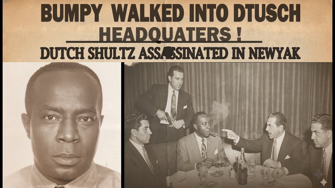 1935 News : Bumpy Johnson Walked Into Dutsch Shultz's Headquaters -Dutch Shultz KI*LLED in Newark