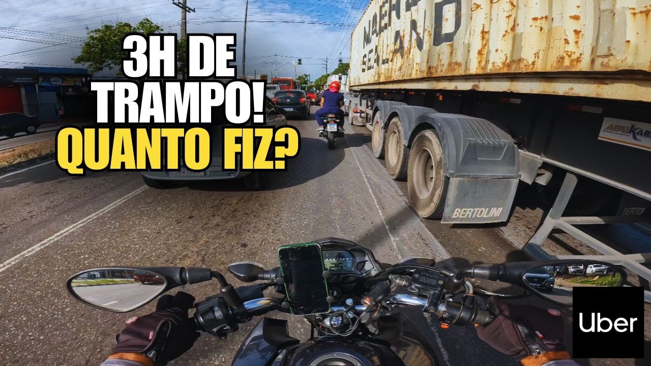 como GANHAR MAIS em dias RUIM!? veja QUANTO fiz - uber-moto/entrega - em Manaus