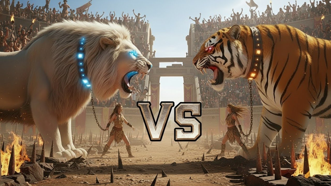 Lion vs Tiger vs Savage Wolf ⚔️ | Epic Cinematic Battle – Who Is the True Boss? 🔥