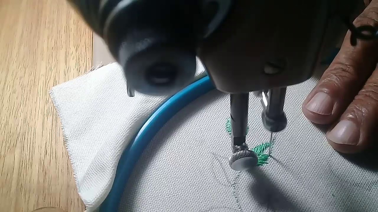 Vídeo 11 Nico bordado a máquina de pedal treino de folhas primeira parte