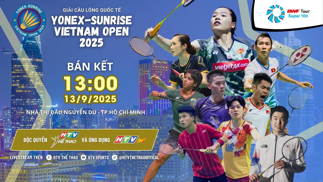 🔴TRỰC TIẾP: C&Aacute;C TRẬN B&Aacute;N KẾT | GIẢI CẦU L&Ocirc;NG QUỐC TẾ VIETNAM OPEN 2025 | 13/9/2025