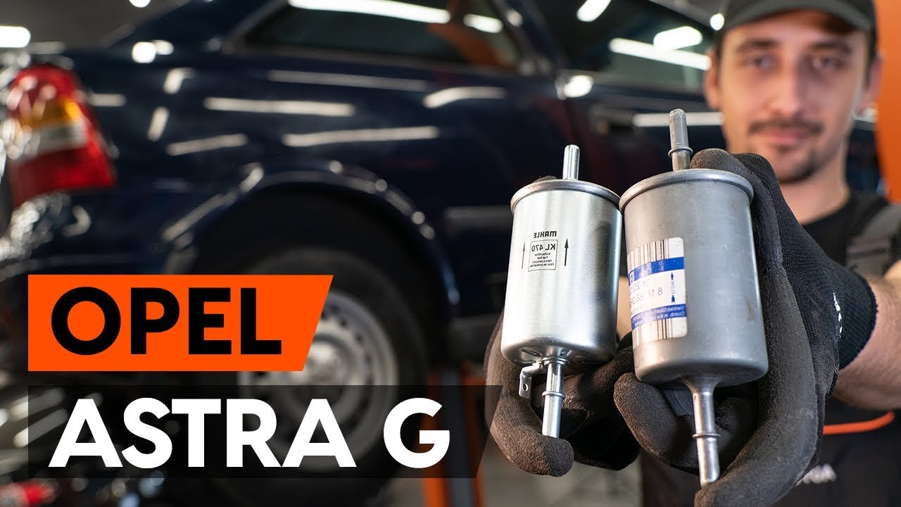 Cоmo cambiar filtro de combustible OPEL ASTRA G CC (F48, F08) [INSTRUCCIÓN AUTODOC]