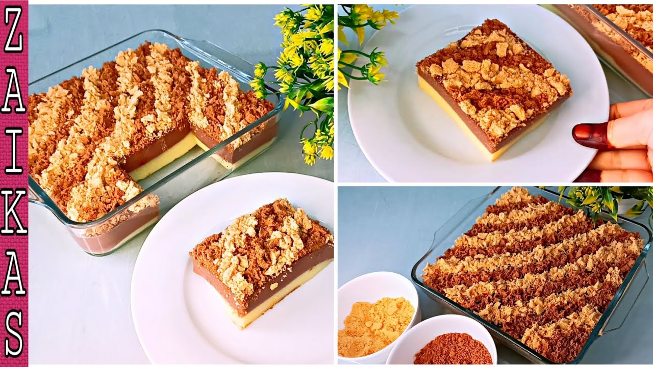 10 Min Arabian Dessert Recipe | Double Flavour Arabic Dessert🍧