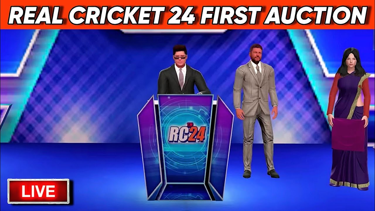 Real Cricket 24 First Rcpl ( IPL ) Auction Live