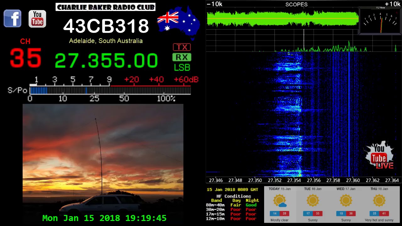 CB Radio Adelaide Australia - 15-01-2018 18:45hrs CH35 LSB