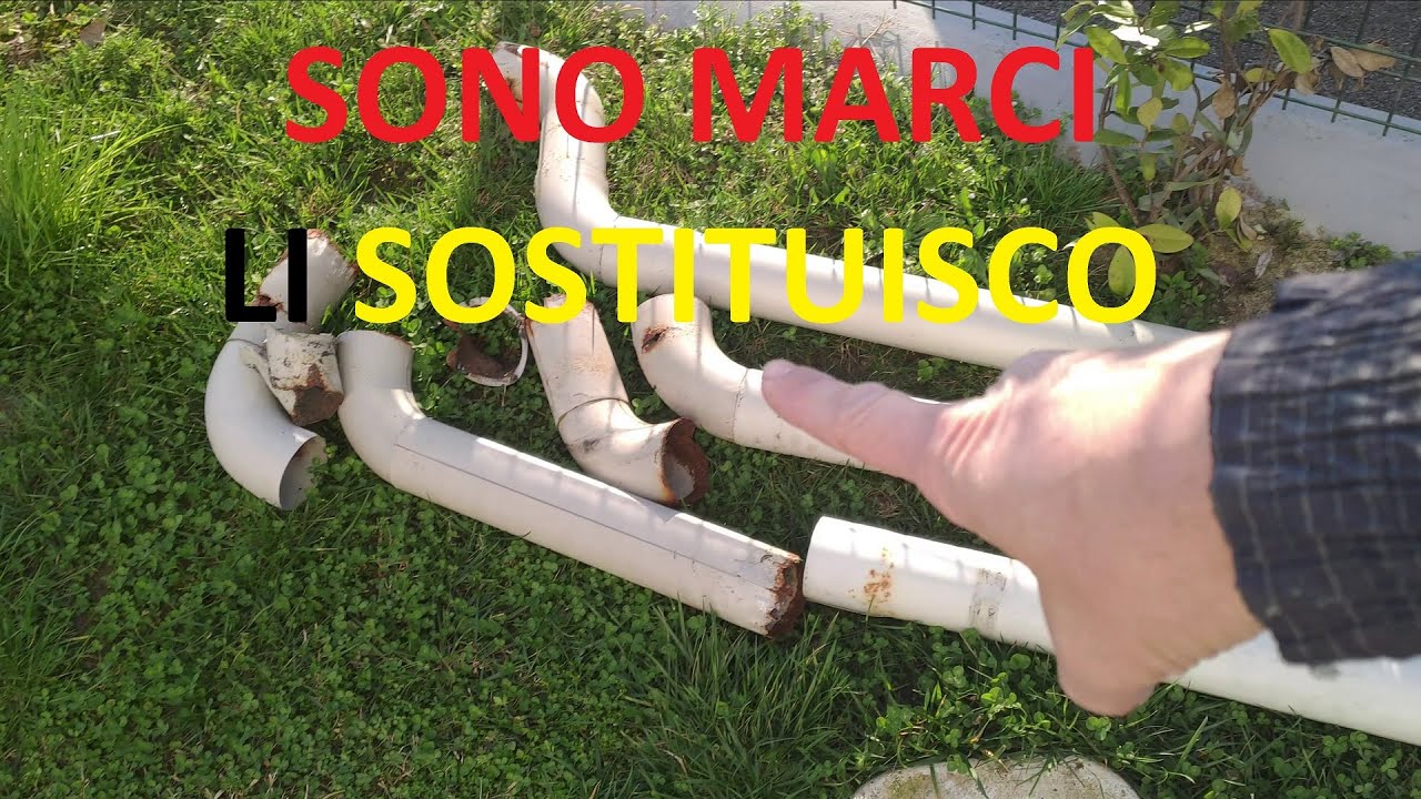 Grondaia fai da te – sostituisco i canali pluviali che sono ruggini MARCI