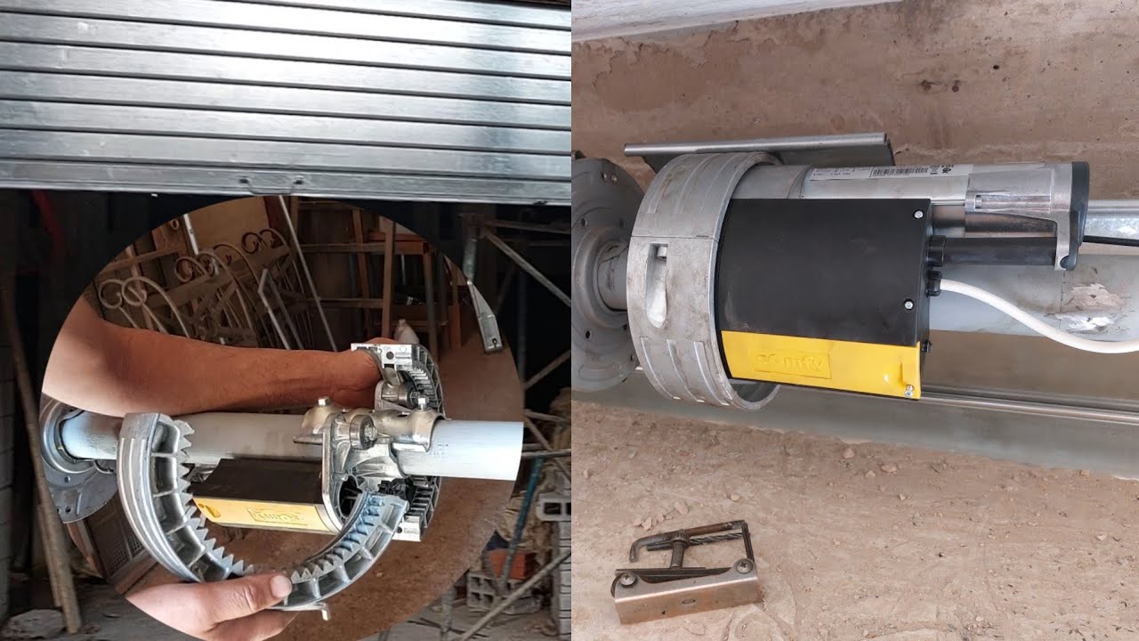 طريقة تركيب محرك الريدو moteur rideau électrique