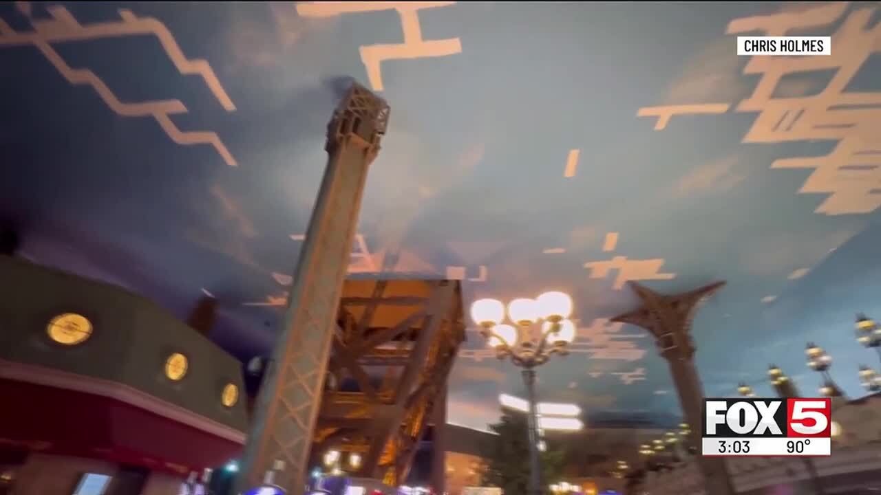 Обрушение потолка в отеле-казино Paris Las Vegas