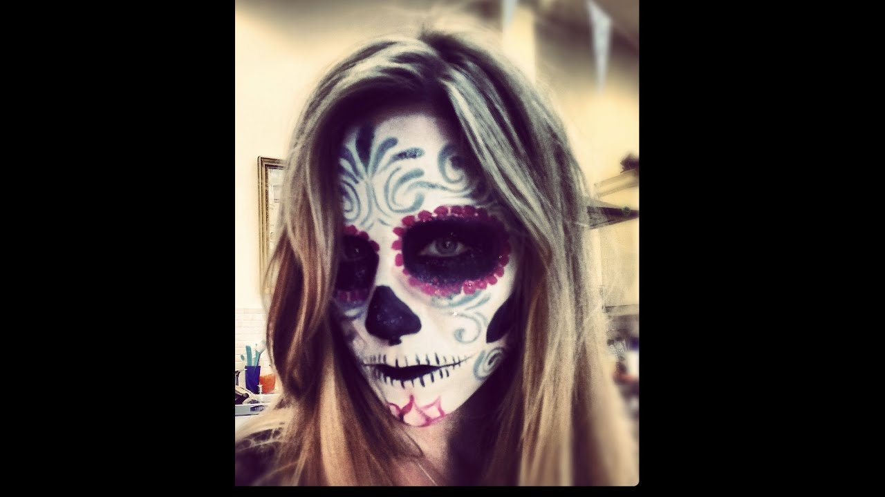 Sugar Skull Makeup Tutorial- Day of the Dead (Dia de los Muertos)