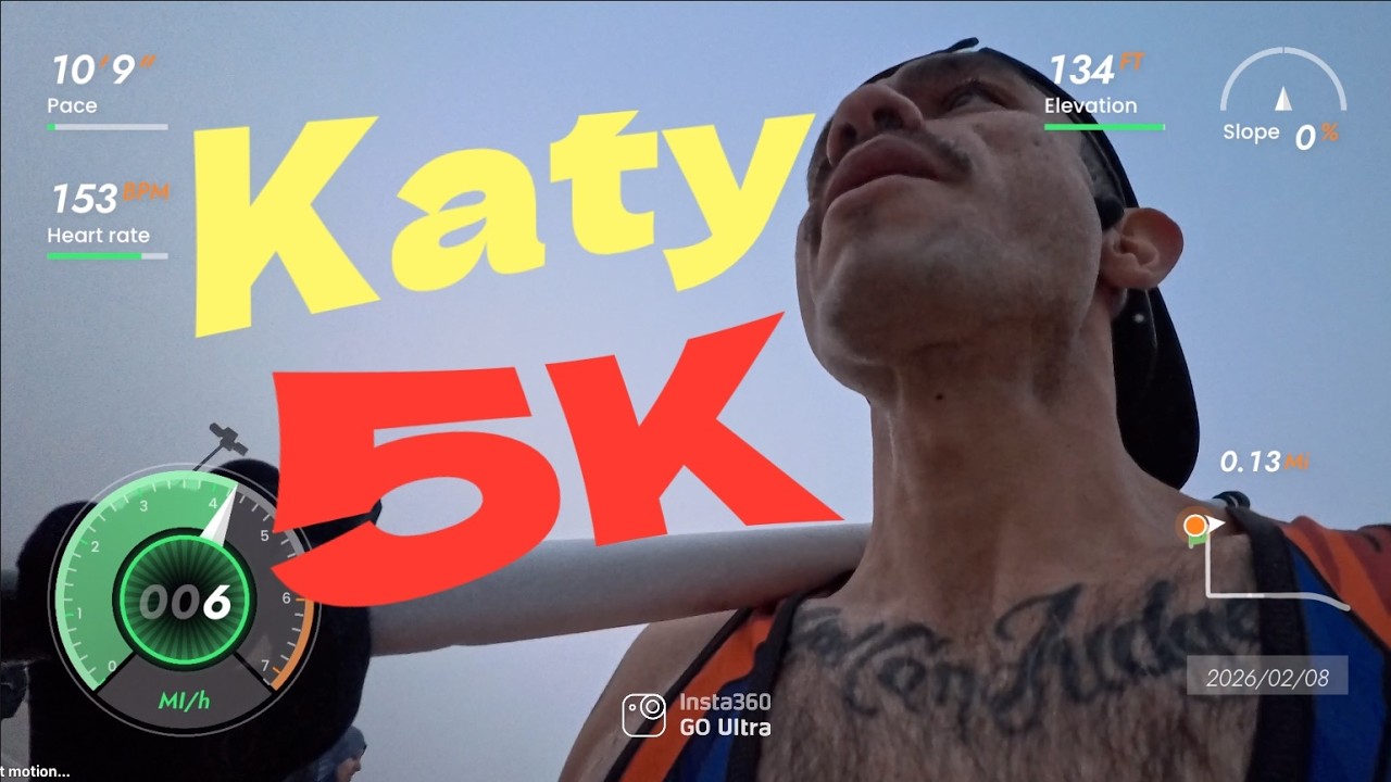 Katy 5K Race Vlog | Run Houston | Running with a “Jesus Is King” Flag