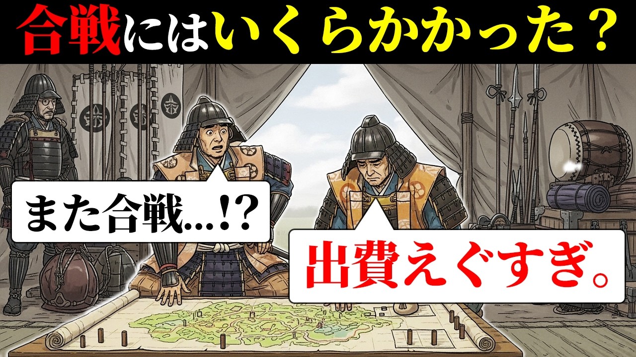 戦国時代、合戦にはいくらかかった？現代価値で計算したら絶望すぎる...