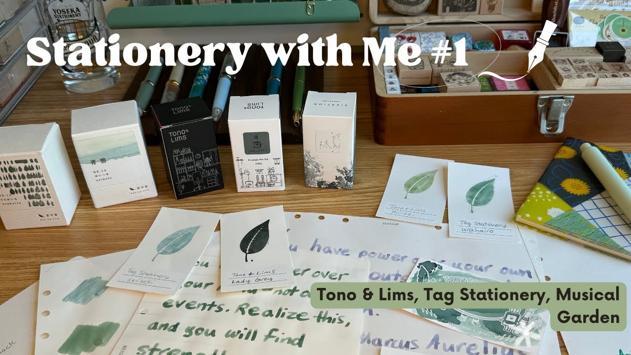 Stationery with Me #1 ~Tag Stationery, Tono & Lims, Musical Garden~