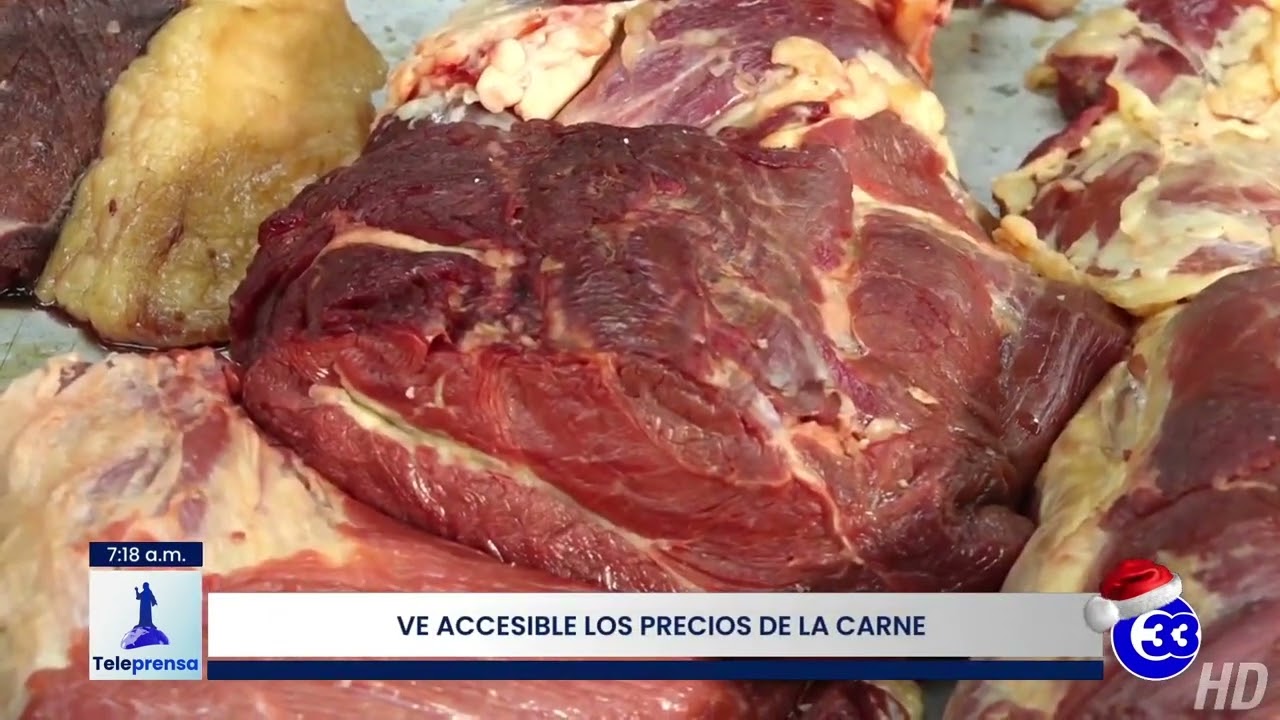 #Teleprensa33 | Precios de carne en vísperas de fin de año