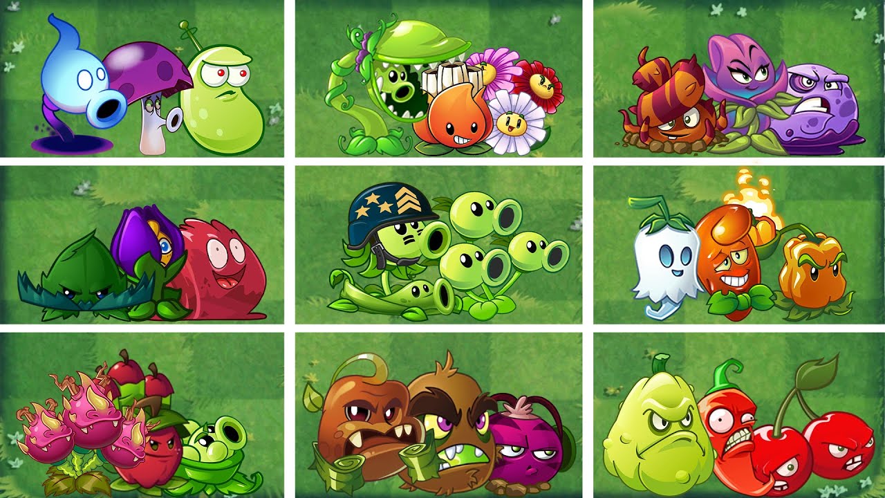 Random 20 Teams, 3 Plants Each! - Which Team Plants Will Win? - PVZ 2 Plant vs Plant