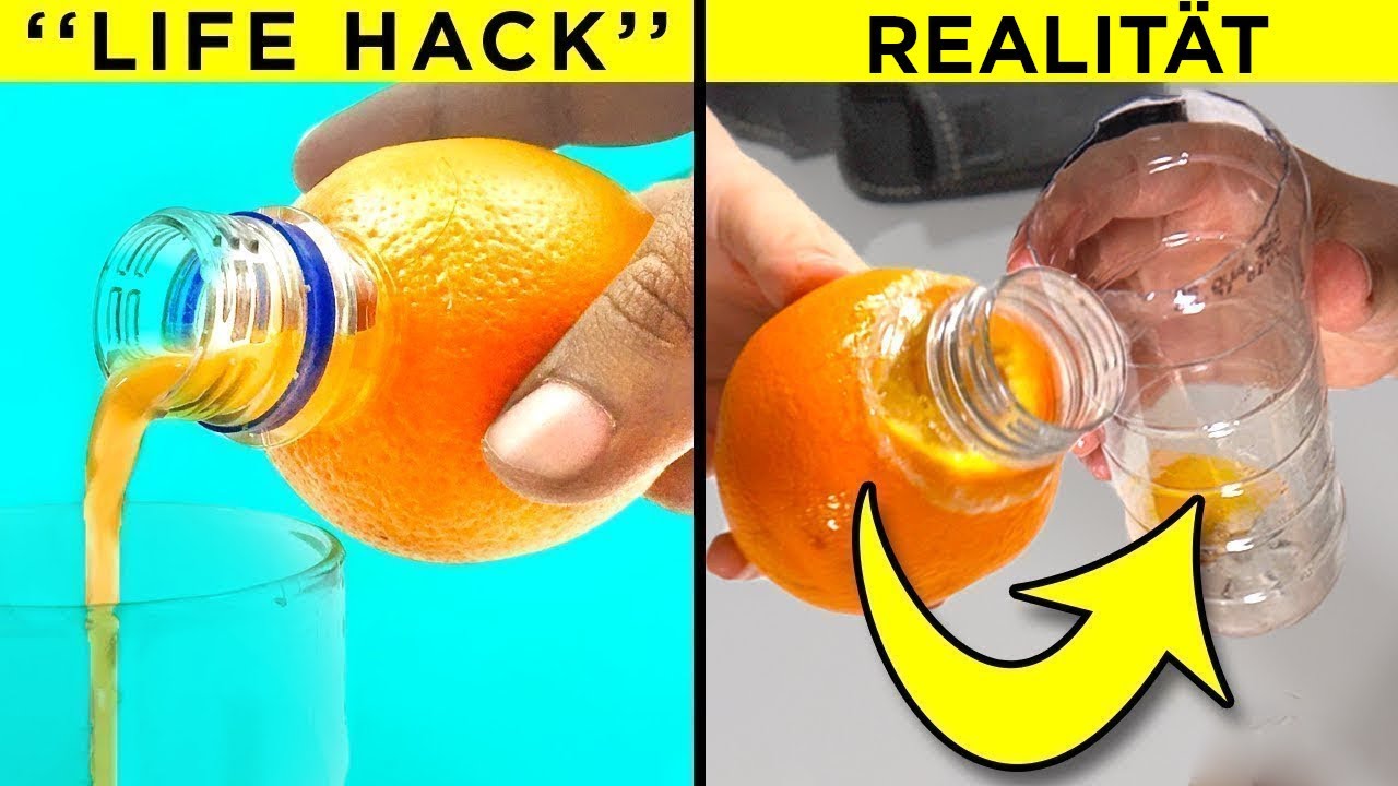 Sinnlose Life Hacks Aus Dem Internet Auf Dem Pr&uuml;fstand