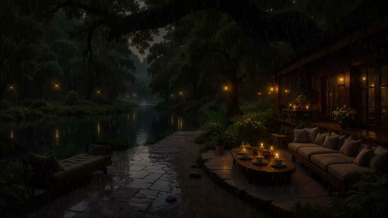 Heavy Rain Sounds for Sleeping | 3 Hour Rainstorm for Insomnia, Relaxation & Stress Relief
