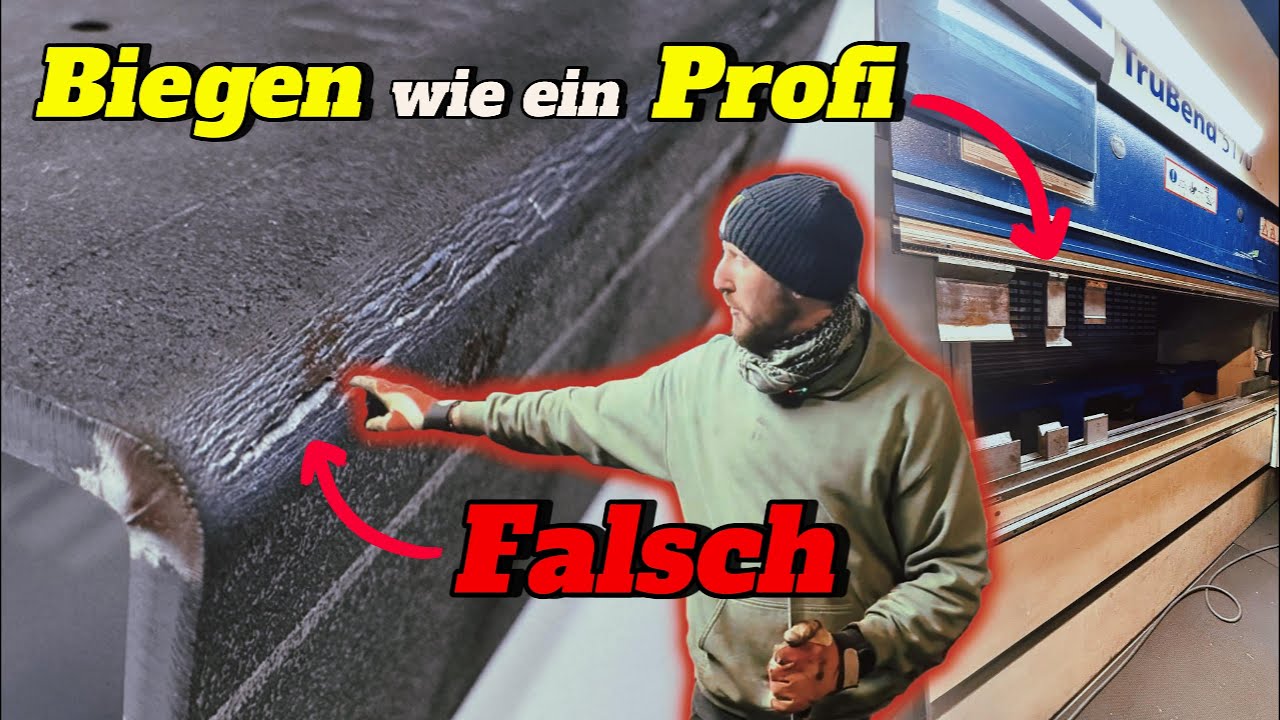 Stahlbau/Metallbau: Thema Stahl biegen und Oberflächen Behandlung an einer Outdoor Küche gezeigt