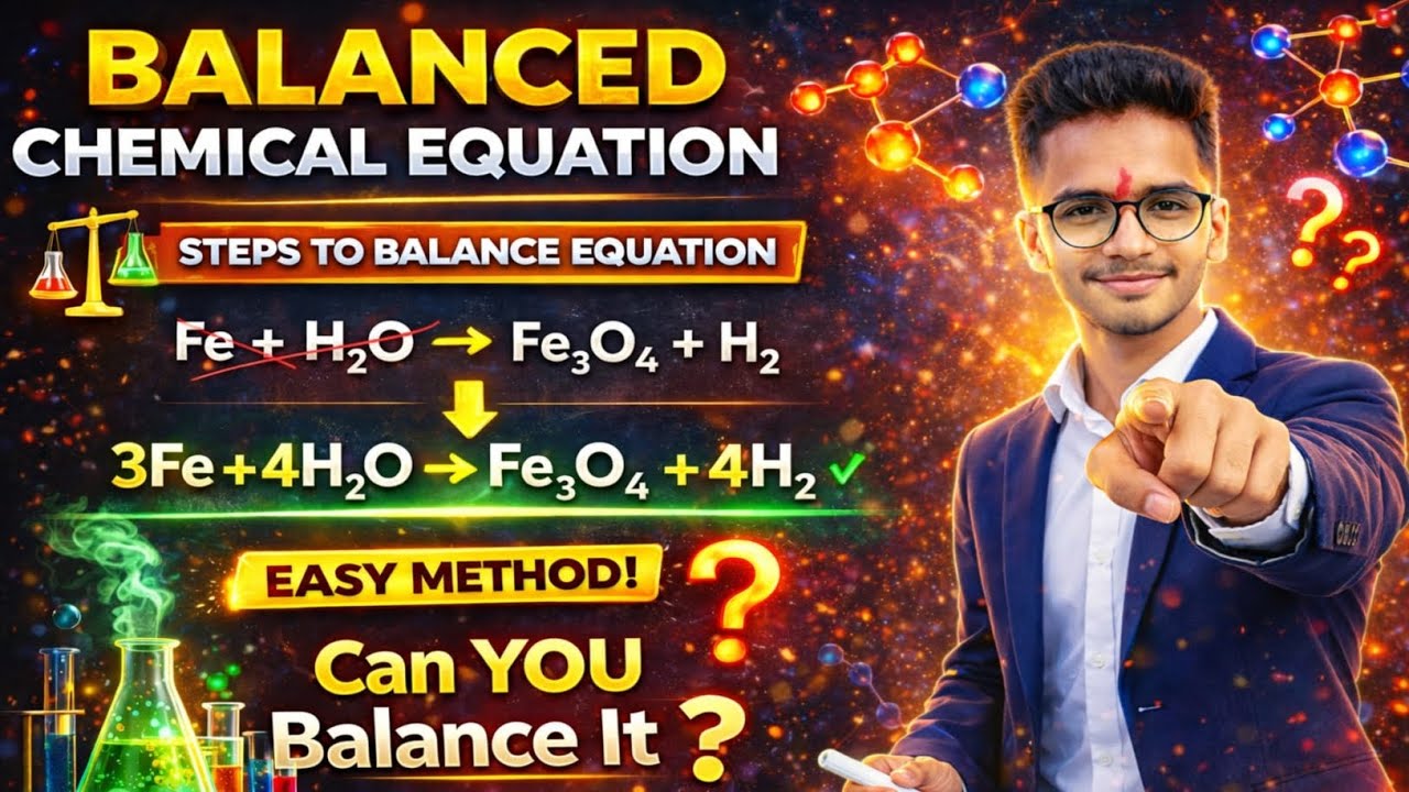 Chemical Reactions & Equations Class 10 | Balanced Chemical Equations | NCERT Covered | Aditya Yadav