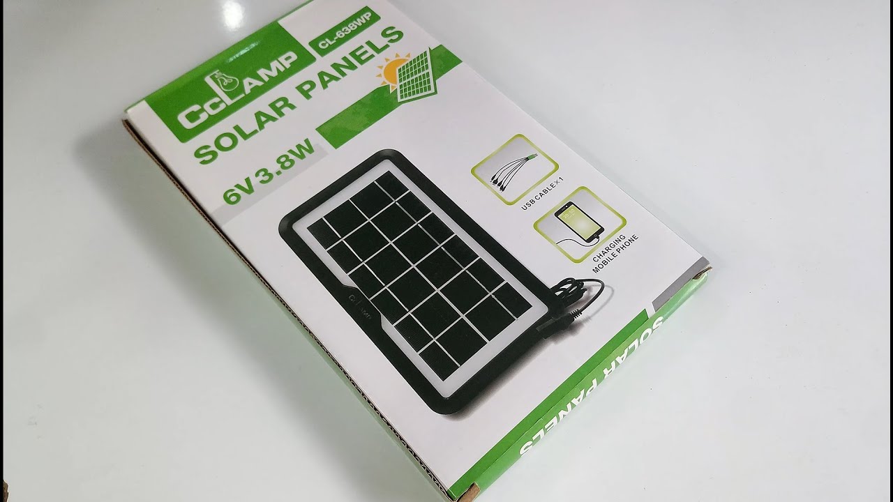 CCLAMP SOLAR PANEL 6V 3.8W Can Charge Your Smartphone | CCLAMP CL-638WP | Most Useful Tech |