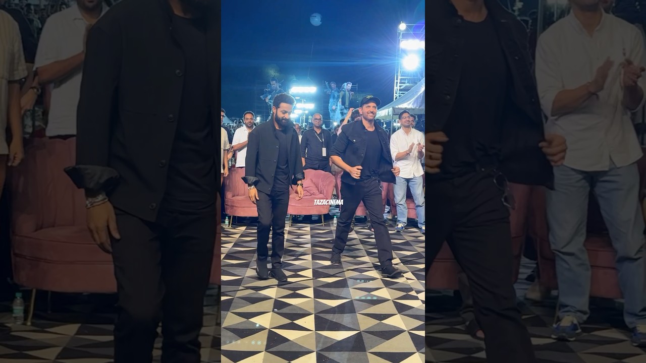 #jrntr & #hrithikroshan At #war2 Grand Entry ￼🔥