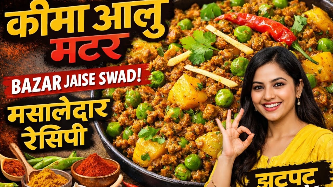 Aloo Matar Keema recipe#alookeema​ #ramzanspecial​ #keema​ #mutton​ #aloomatarkeema​ 