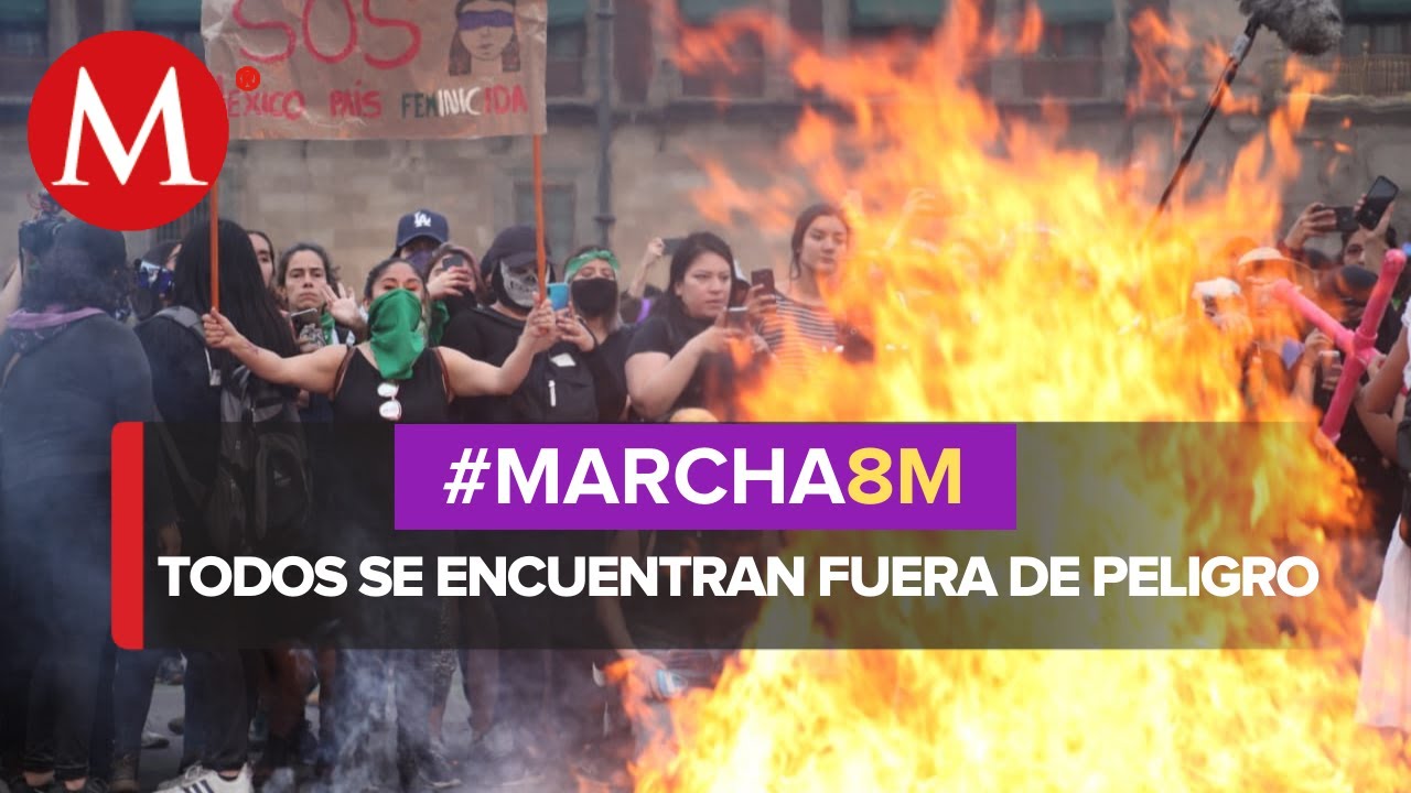 Reportan 18 polic&iacute;as y 3 personas heridas durante marcha en CdMx