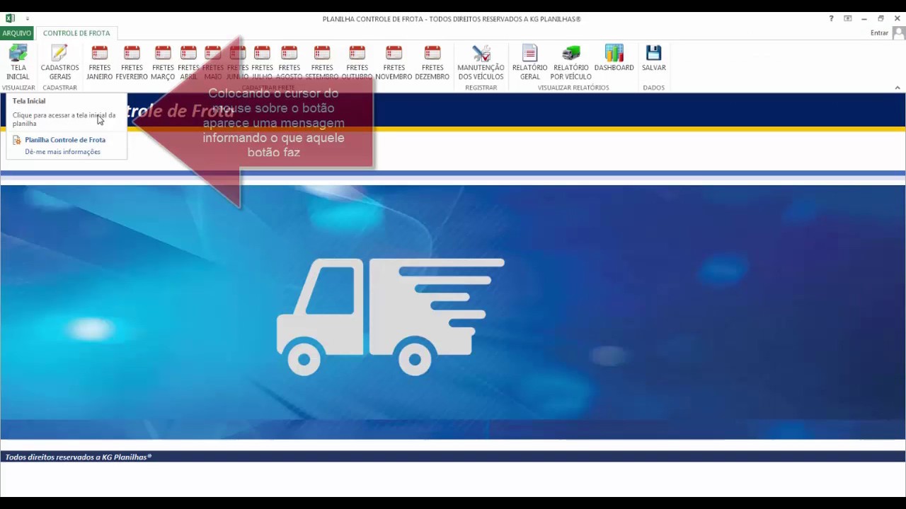 Planilha Excel Controle de Frota