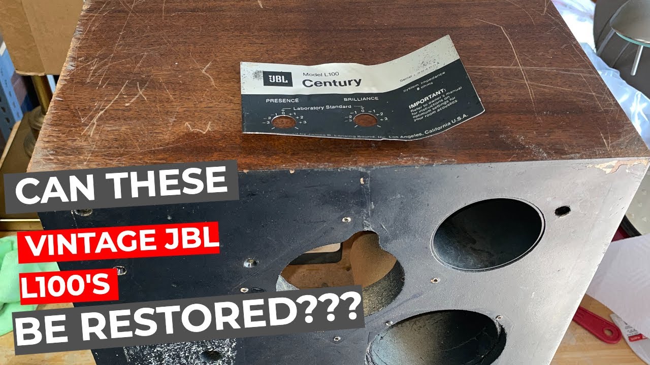 JBL L100A Cabinet Restoration