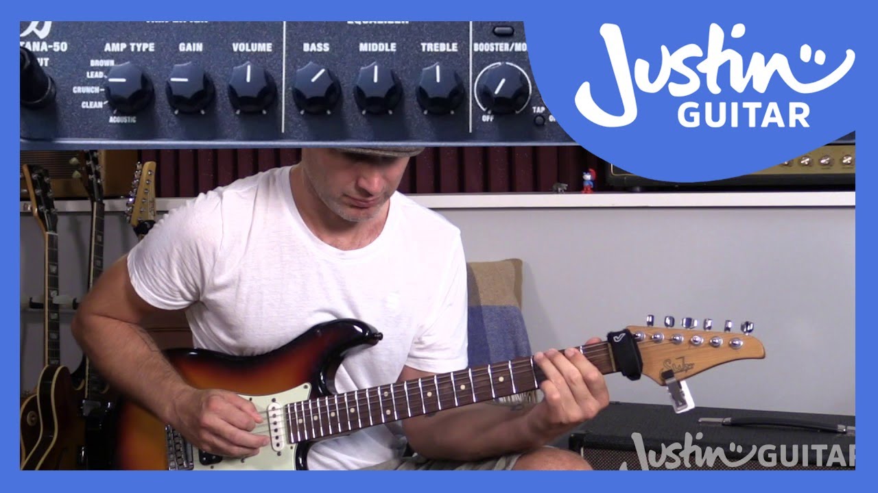 Распаковка и изучение Boss Katana 50 — урок игры на гитаре, обзор усилителя, руководство JustinGu...
