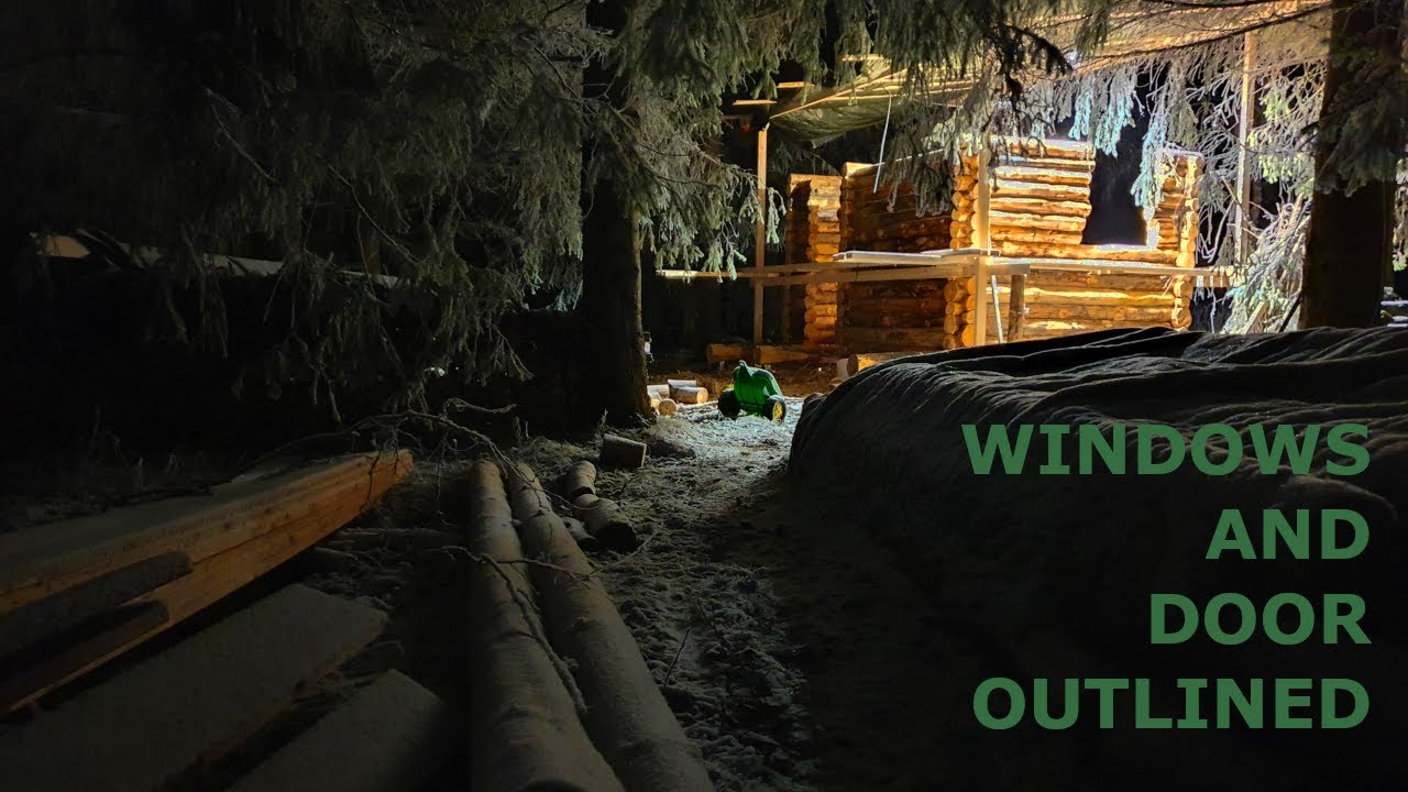Build a small log cabin/sauna Part 6