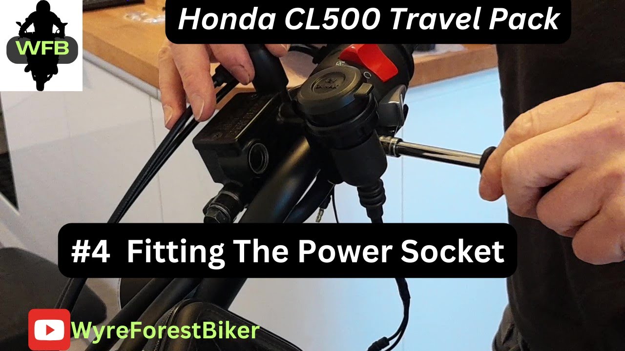Honda CL 500 ...  Fitting the Accessory Power Socket