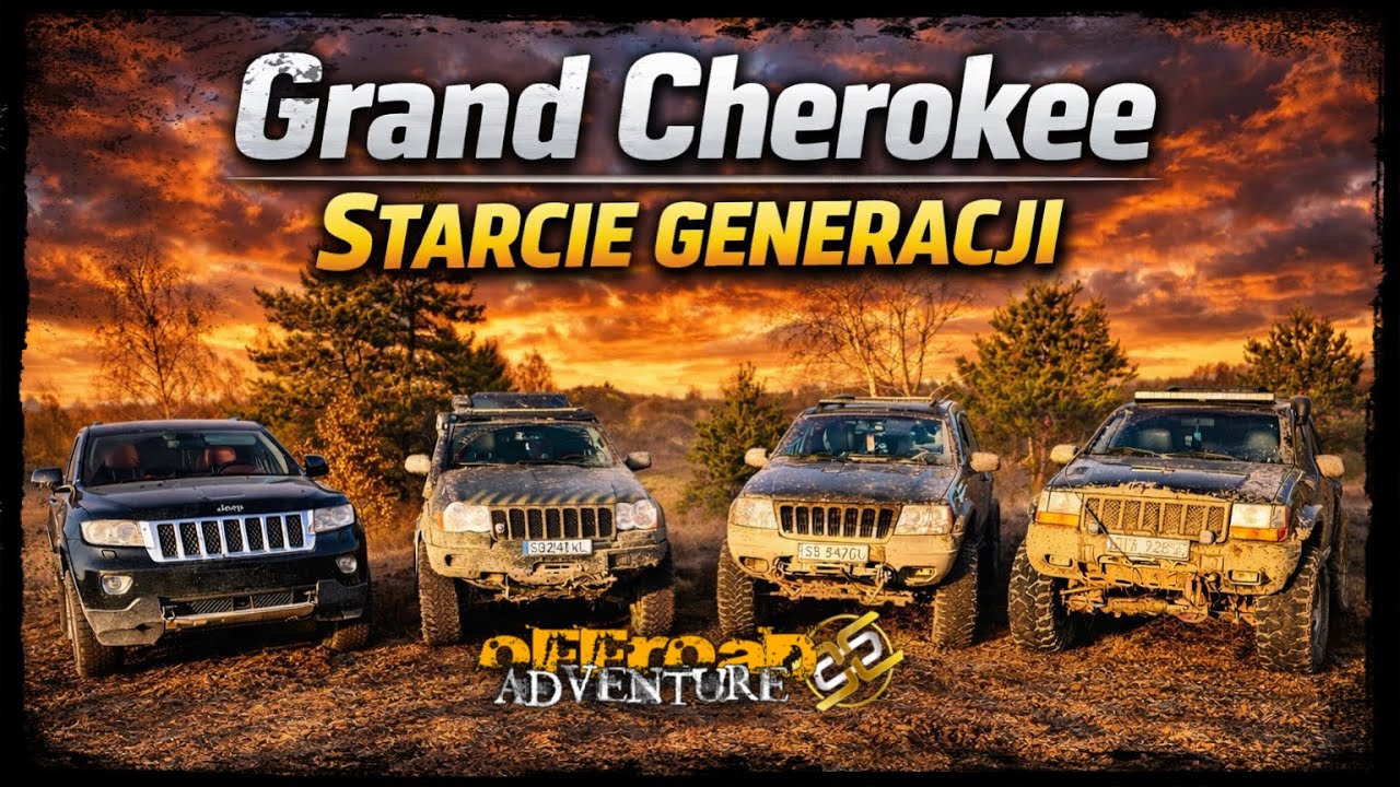 4 generacje Grand Cherokee w terenie &ndash; czy starszy Jeep jest lepszy? Starcie Generacji.