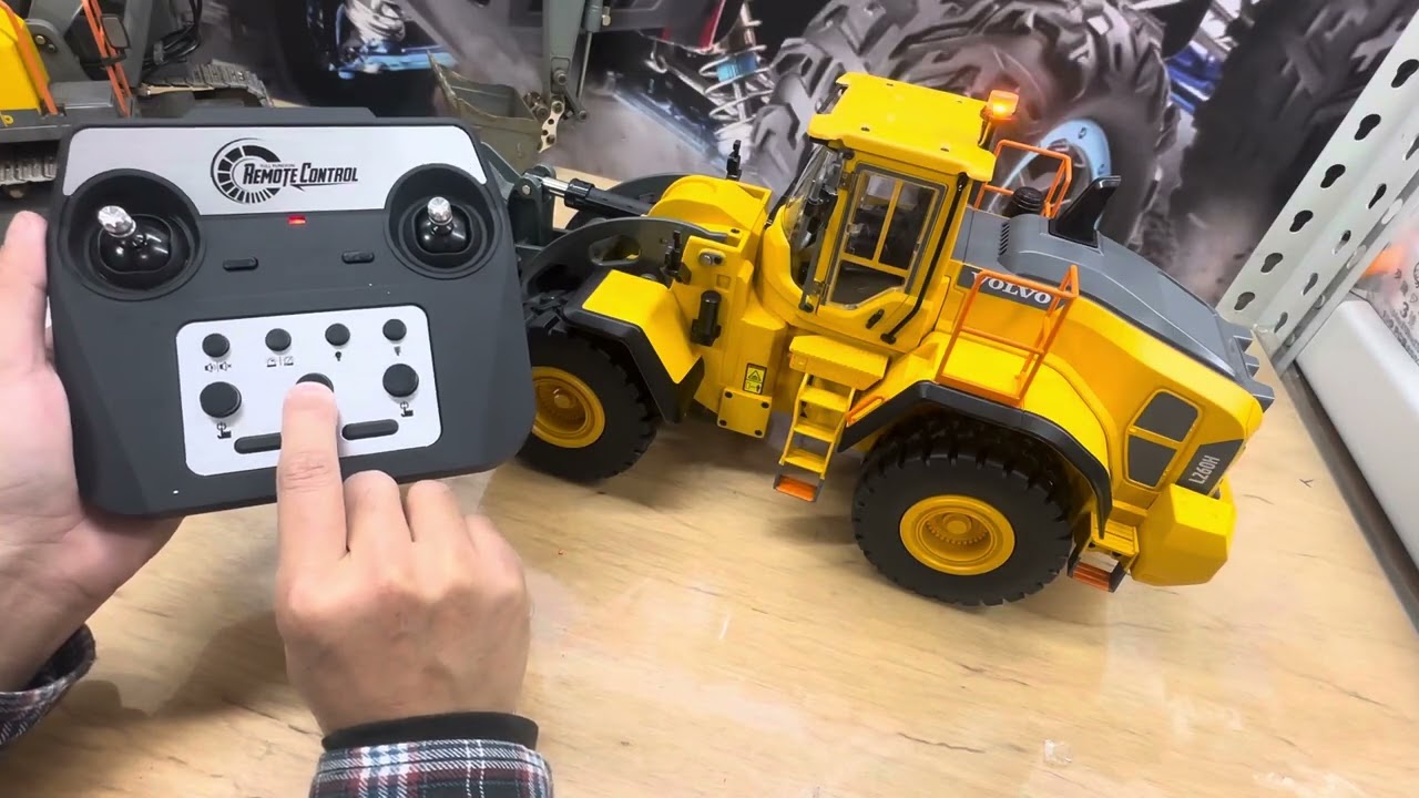 雙鷹 遙控推土機 E592 重型推土機 Volvo原廠授權 L260H 山貓 雙鷹工程車 Double E RC