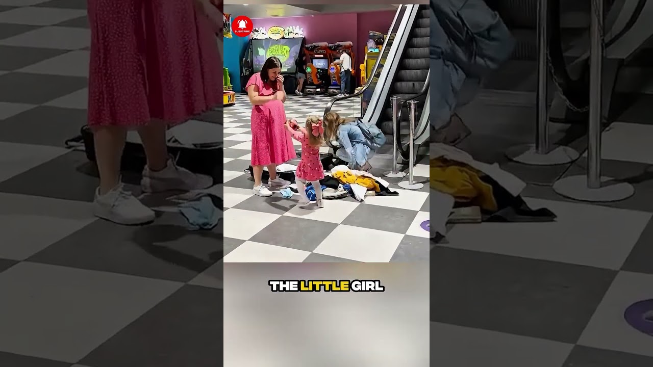 Słodka pomoc małej dziewczynki zamienia stresującą chwilę w czystą dobroć! #dobroć