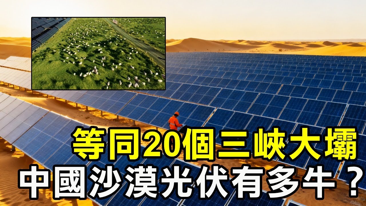 联合国亲自认证，发电量等同20个三峡大坝，中国沙漠光伏有多牛？
