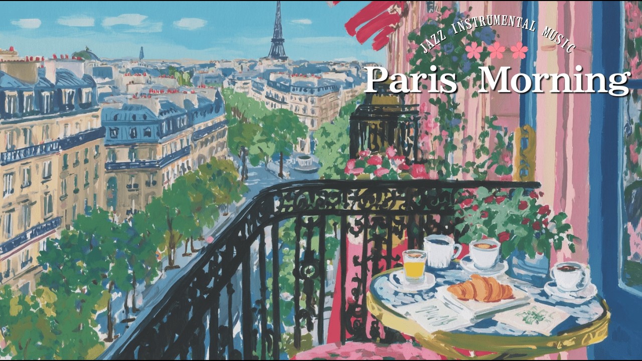 𝐏𝐚𝐫𝐢𝐬 𝐌𝐨𝐫𝐧𝐢𝐧𝐠 ☕ French Café Instrumental Music | Soft Jazz Playlist