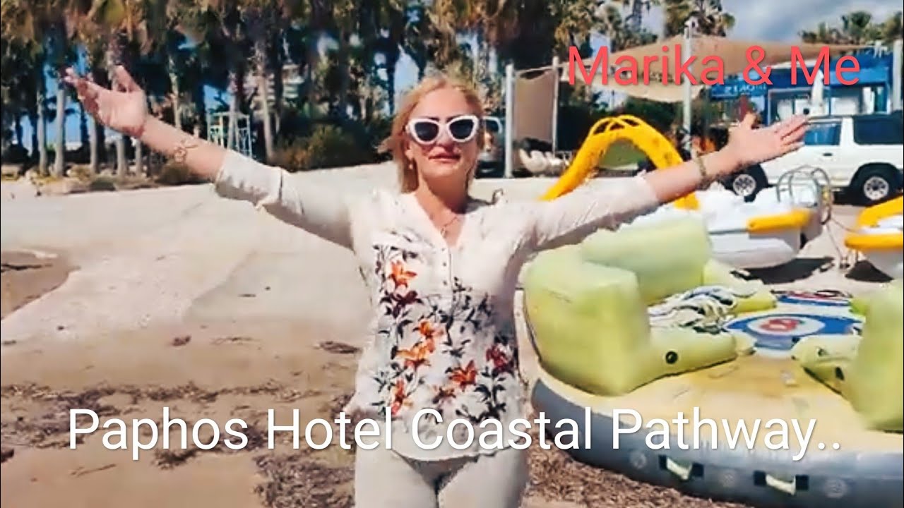 The Paphos Coastal Pathway to the rear of the Olympic Lagoon Resort Paphos.. Paphos Cyprus