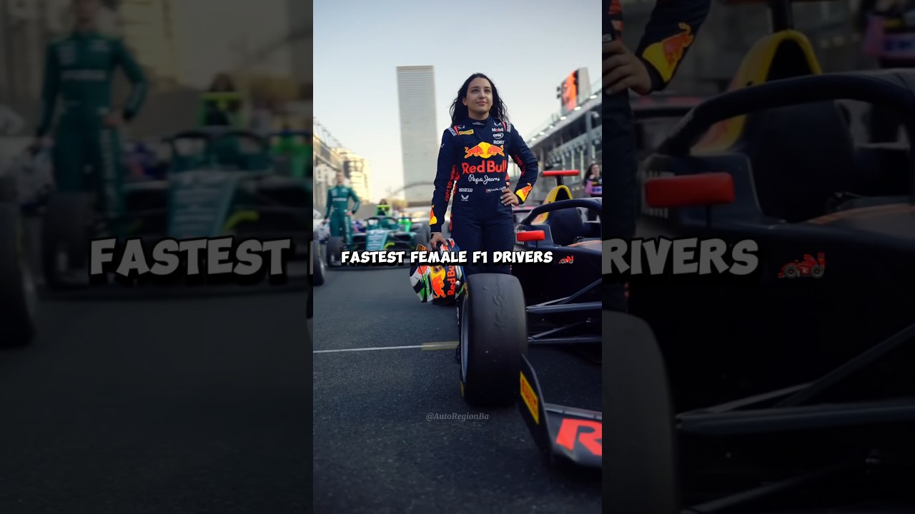 Fastest female F1 drivers ☠️🥵 #shorts #f1 #formula1 #redbull #maxverstappen