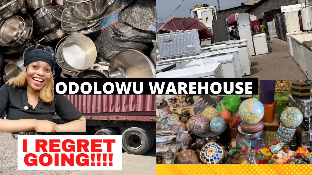 Follow me to the popular ODOLOWU Thrift Market Warehouse/Market vlog/ Market review/thrift household